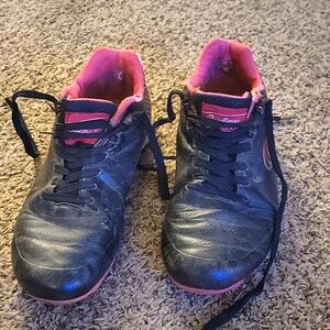 Softball cleats that have been used